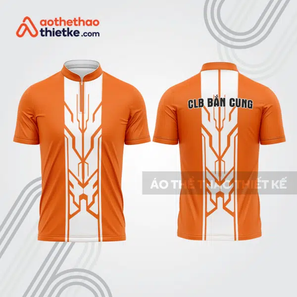 Mẫu thiết kế áo khóa kéo đồng phục CLB bắn cung đẹp bu122