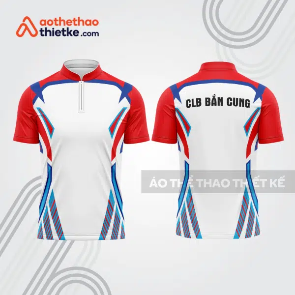 Mẫu thiết kế áo khóa kéo đồng phục CLB bắn cung đẹp bu124