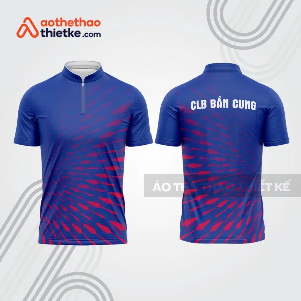 Mẫu thiết kế áo khóa kéo đồng phục CLB bắn cung đẹp bu124