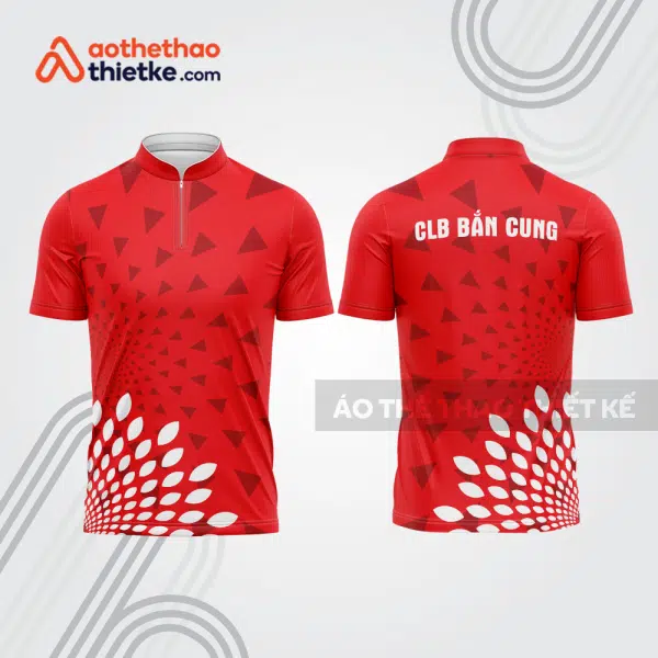 Mẫu thiết kế áo khóa kéo đồng phục CLB bắn cung đẹp bu130