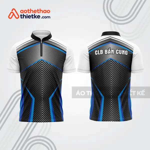 Mẫu thiết kế áo khóa kéo đồng phục CLB bắn cung đẹp bu132