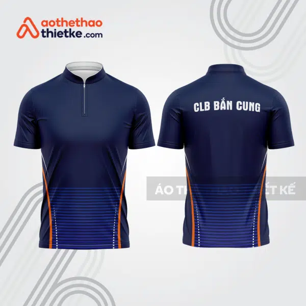 Mẫu thiết kế áo khóa kéo đồng phục CLB bắn cung đẹp bu133