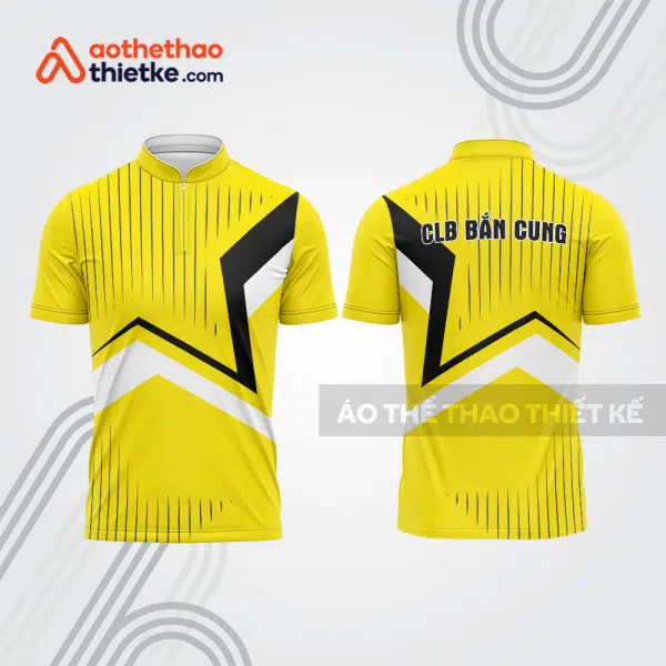 Mẫu thiết kế áo khóa kéo đồng phục CLB bắn cung đẹp bu137