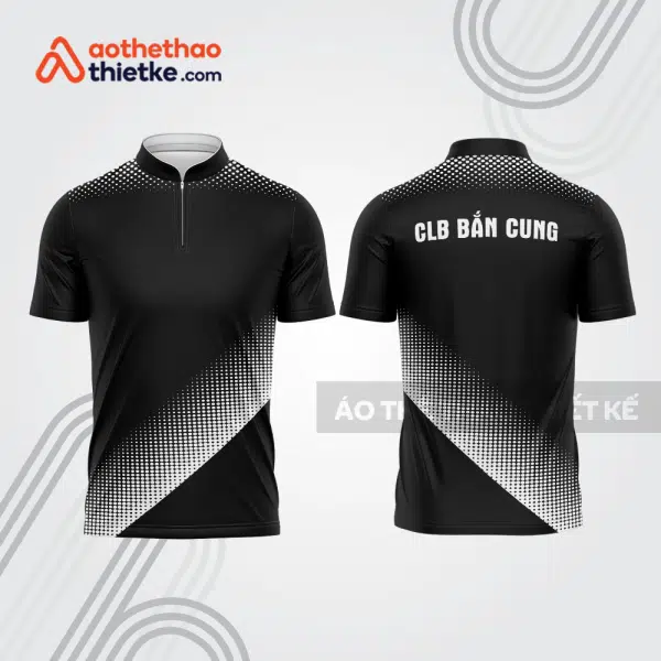 Mẫu thiết kế áo khóa kéo đồng phục CLB bắn cung đẹp bu140
