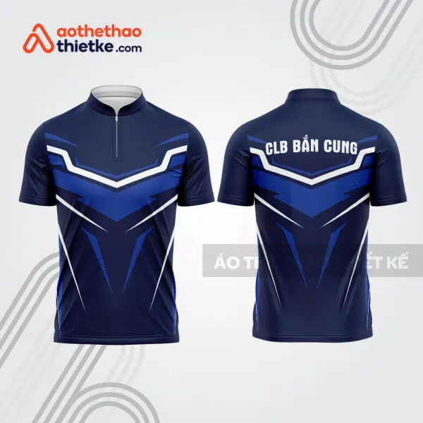 Mẫu thiết kế áo khóa kéo đồng phục CLB bắn cung đẹp bu141