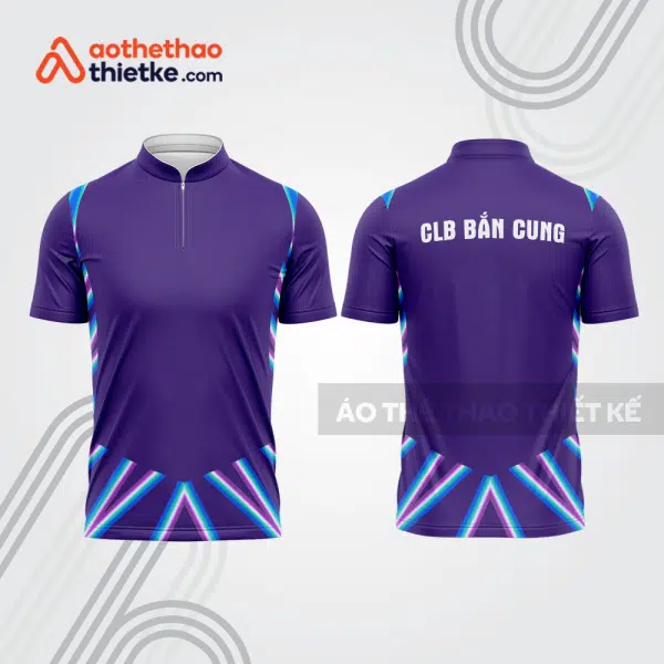 Mẫu thiết kế áo khóa kéo đồng phục CLB bắn cung đẹp bu144