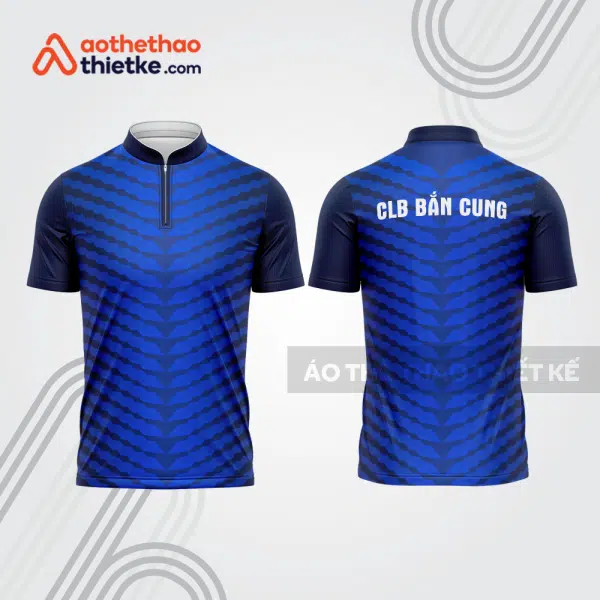Mẫu thiết kế áo khóa kéo đồng phục CLB bắn cung đẹp bu145