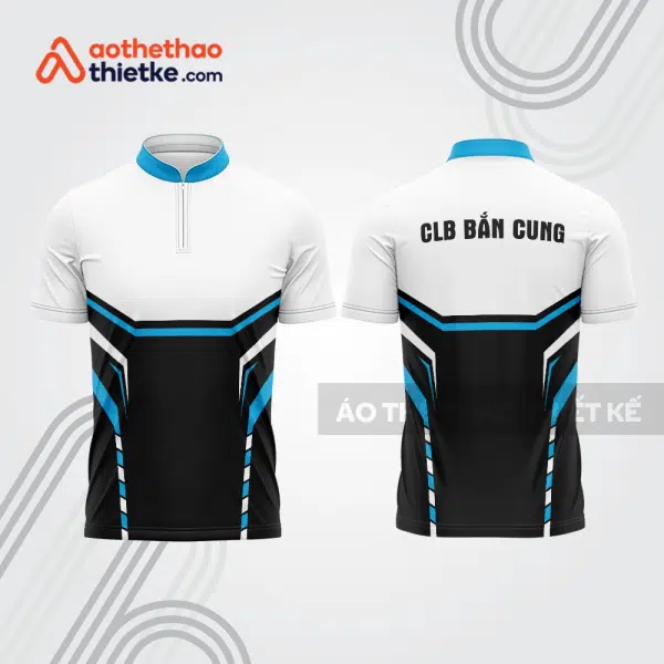 Mẫu thiết kế áo khóa kéo đồng phục CLB bắn cung đẹp bu146