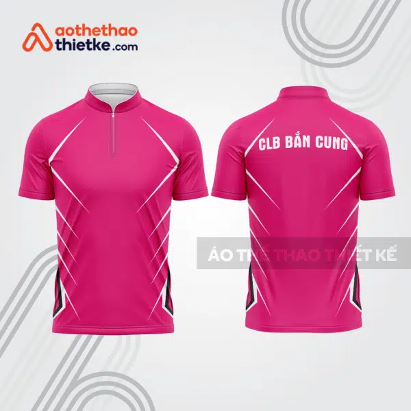 Mẫu thiết kế áo khóa kéo đồng phục CLB bắn cung đẹp bu148