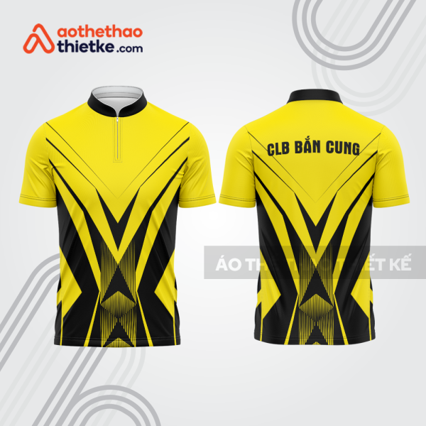 Mẫu thiết kế áo khóa kéo đồng phục CLB bắn cung đẹp bu153