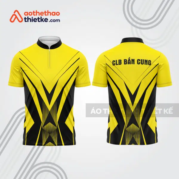 Mẫu thiết kế áo khóa kéo đồng phục CLB bắn cung đẹp bu153