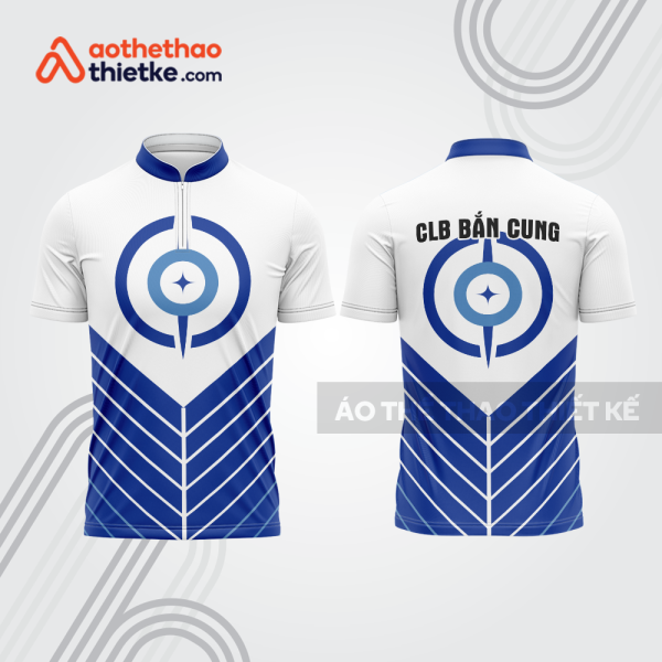 Mẫu thiết kế áo khóa kéo đồng phục CLB bắn cung đẹp bu155