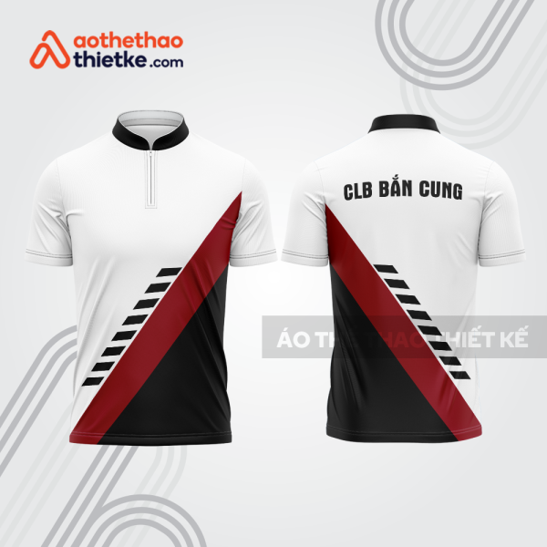 Mẫu thiết kế áo khóa kéo đồng phục CLB bắn cung đẹp bu156