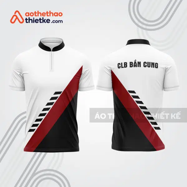 Mẫu thiết kế áo khóa kéo đồng phục CLB bắn cung đẹp bu156