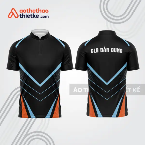 Mẫu thiết kế áo khóa kéo đồng phục CLB bắn cung đẹp bu158