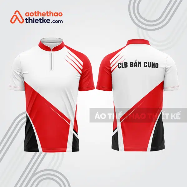 Mẫu thiết kế áo khóa kéo đồng phục CLB bắn cung đẹp bu164