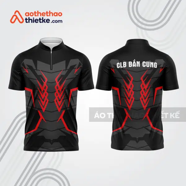 Mẫu thiết kế áo khóa kéo đồng phục CLB bắn cung đẹp bu165