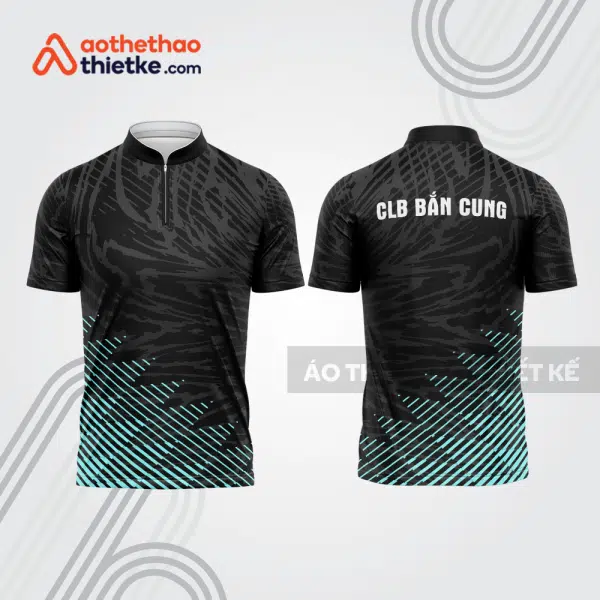 Mẫu thiết kế áo khóa kéo đồng phục CLB bắn cung đẹp bu167