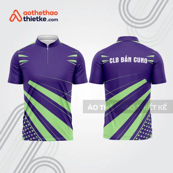 Mẫu thiết kế áo khóa kéo đồng phục CLB bắn cung đẹp bu168