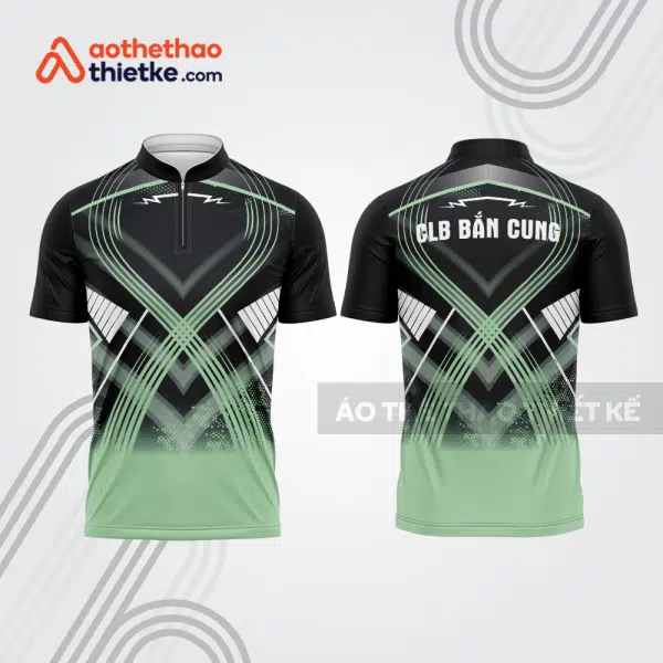Mẫu thiết kế áo khóa kéo đồng phục CLB bắn cung đẹp bu169