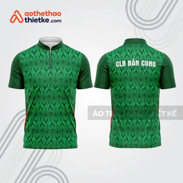 Mẫu thiết kế áo khóa kéo đồng phục CLB bắn cung đẹp bu170