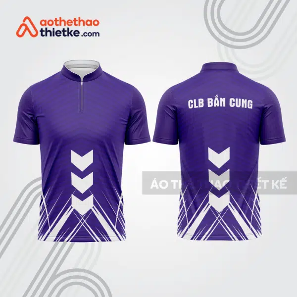 Mẫu thiết kế áo khóa kéo đồng phục CLB bắn cung đẹp bu171