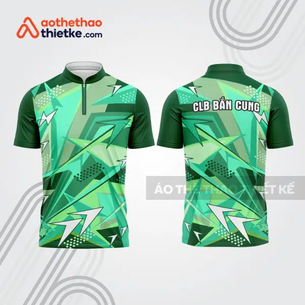 Mẫu thiết kế áo khóa kéo đồng phục CLB bắn cung đẹp bu172
