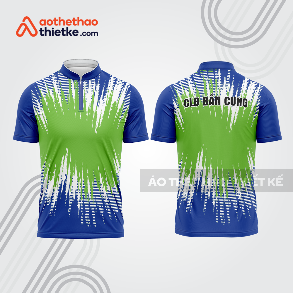 Mẫu thiết kế áo khóa kéo đồng phục CLB bắn cung đẹp bu173