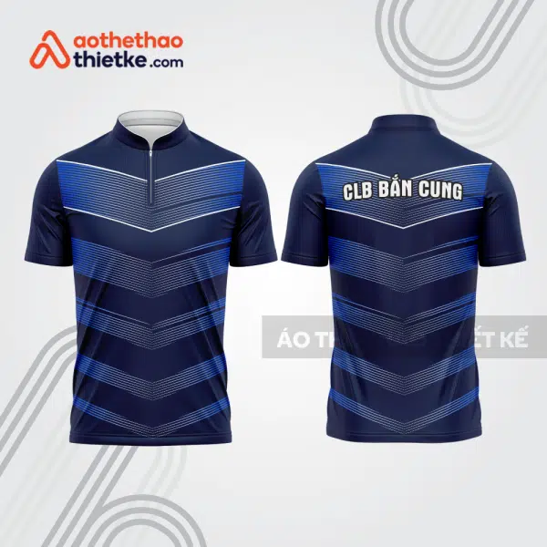 Mẫu thiết kế áo khóa kéo đồng phục CLB bắn cung đẹp bu174