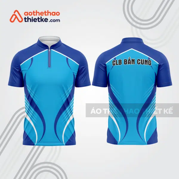 Mẫu thiết kế áo khóa kéo đồng phục CLB bắn cung đẹp bu175