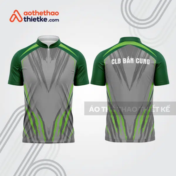 Mẫu thiết kế áo khóa kéo đồng phục CLB bắn cung đẹp bu176