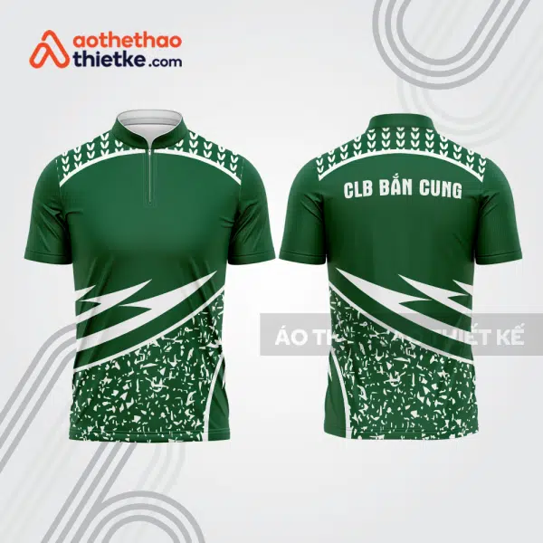Mẫu thiết kế áo khóa kéo đồng phục CLB bắn cung đẹp bu179