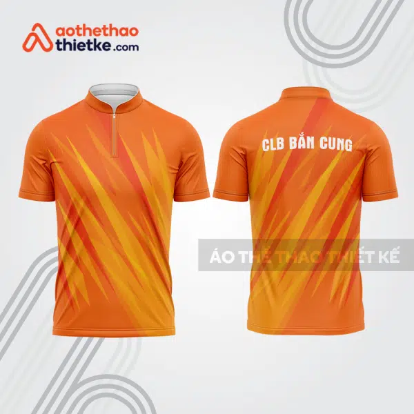 Mẫu thiết kế áo khóa kéo đồng phục CLB bắn cung đẹp bu180