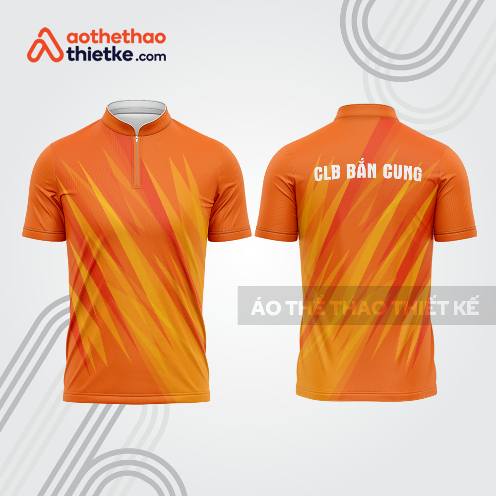 Mẫu thiết kế áo khóa kéo đồng phục CLB bắn cung đẹp bu180