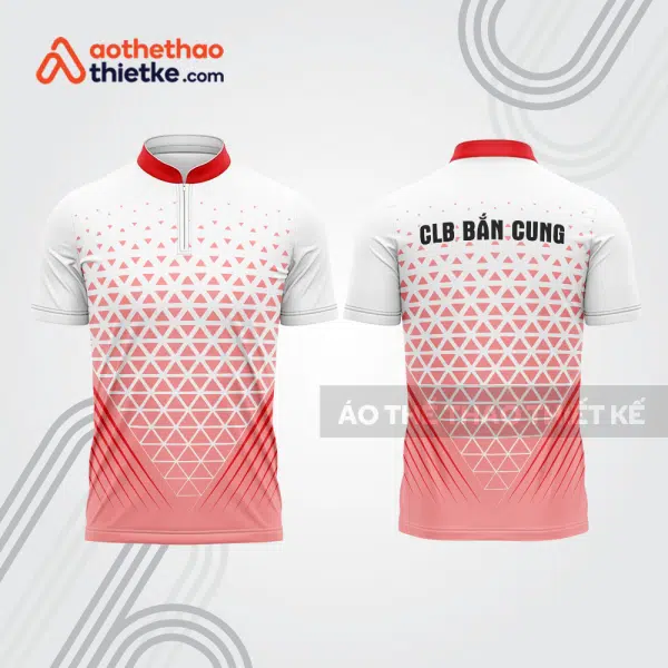 Mẫu thiết kế áo khóa kéo đồng phục CLB bắn cung đẹp bu182