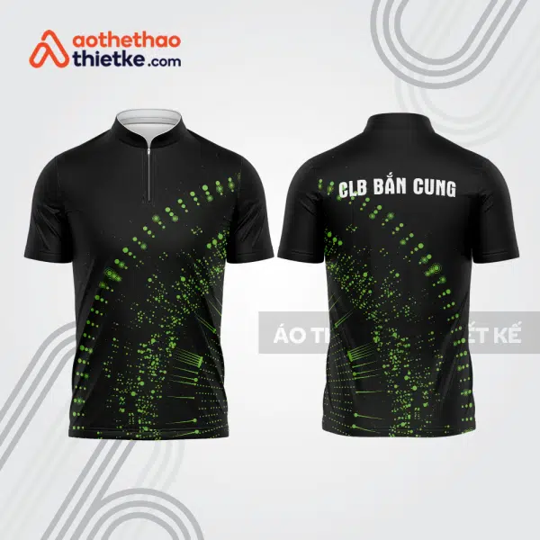 Mẫu thiết kế áo khóa kéo đồng phục CLB bắn cung đẹp bu185