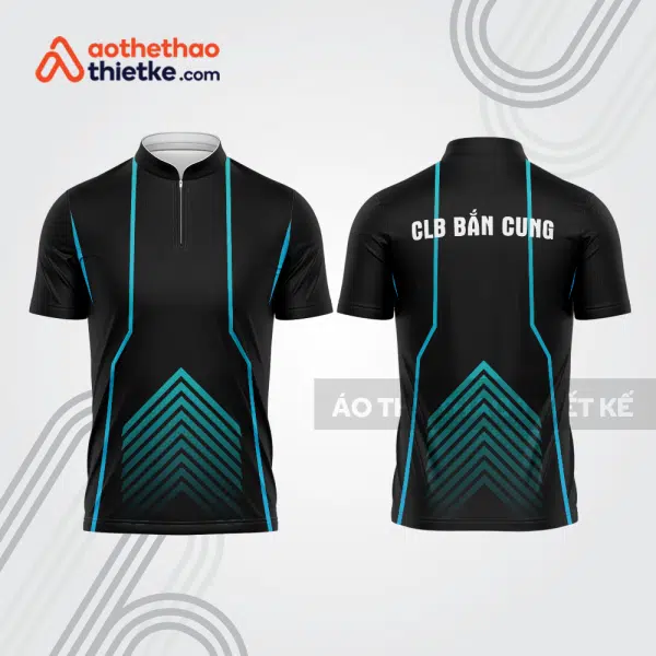 Mẫu thiết kế áo khóa kéo đồng phục CLB bắn cung đẹp bu187