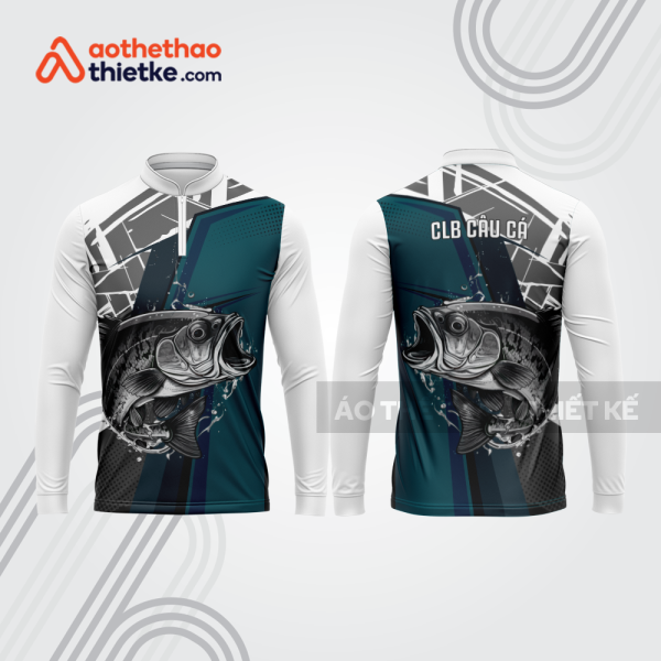 Mẫu thiết kế áo polo khóa kéo dài tay clb câu cá đẹp cca87