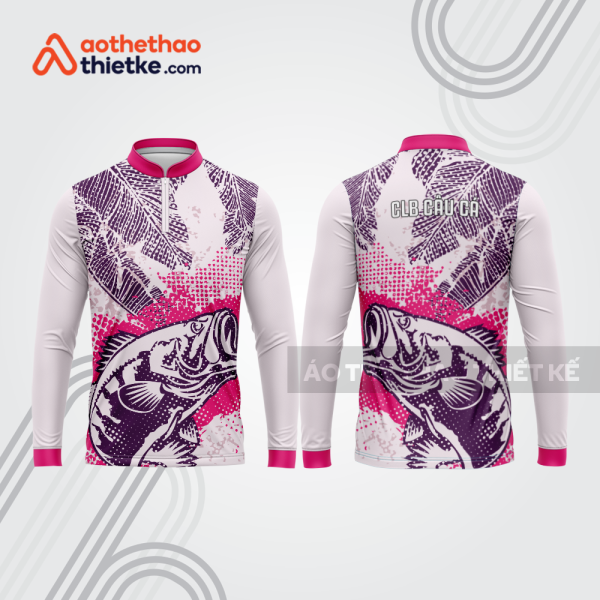 Mẫu thiết kế áo polo khóa kéo dài tay clb câu cá đẹp cca97