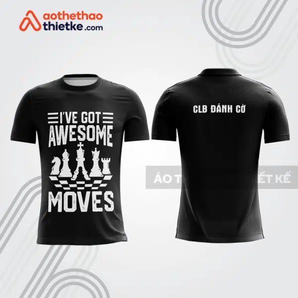 Mẫu thiết kế áo t-shirt thi đấu CLB đánh cờ ch30