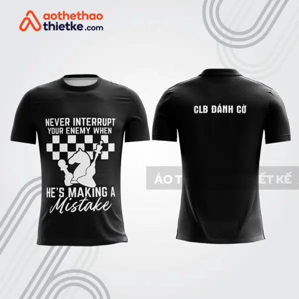 Mẫu thiết kế áo t-shirt thi đấu CLB đánh cờ ch31