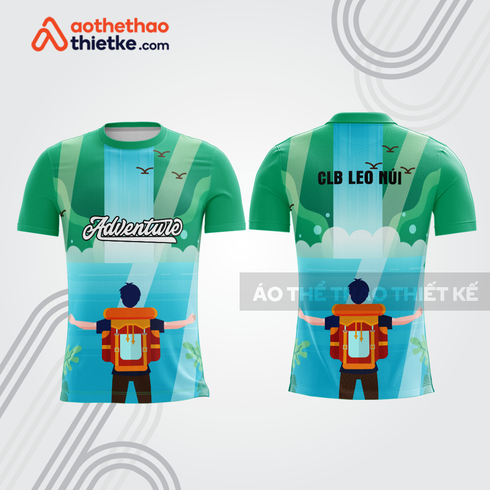 Mẫu thiết kế áo thể thao cổ tròn leo núi & dã ngoại đẹp lnb164