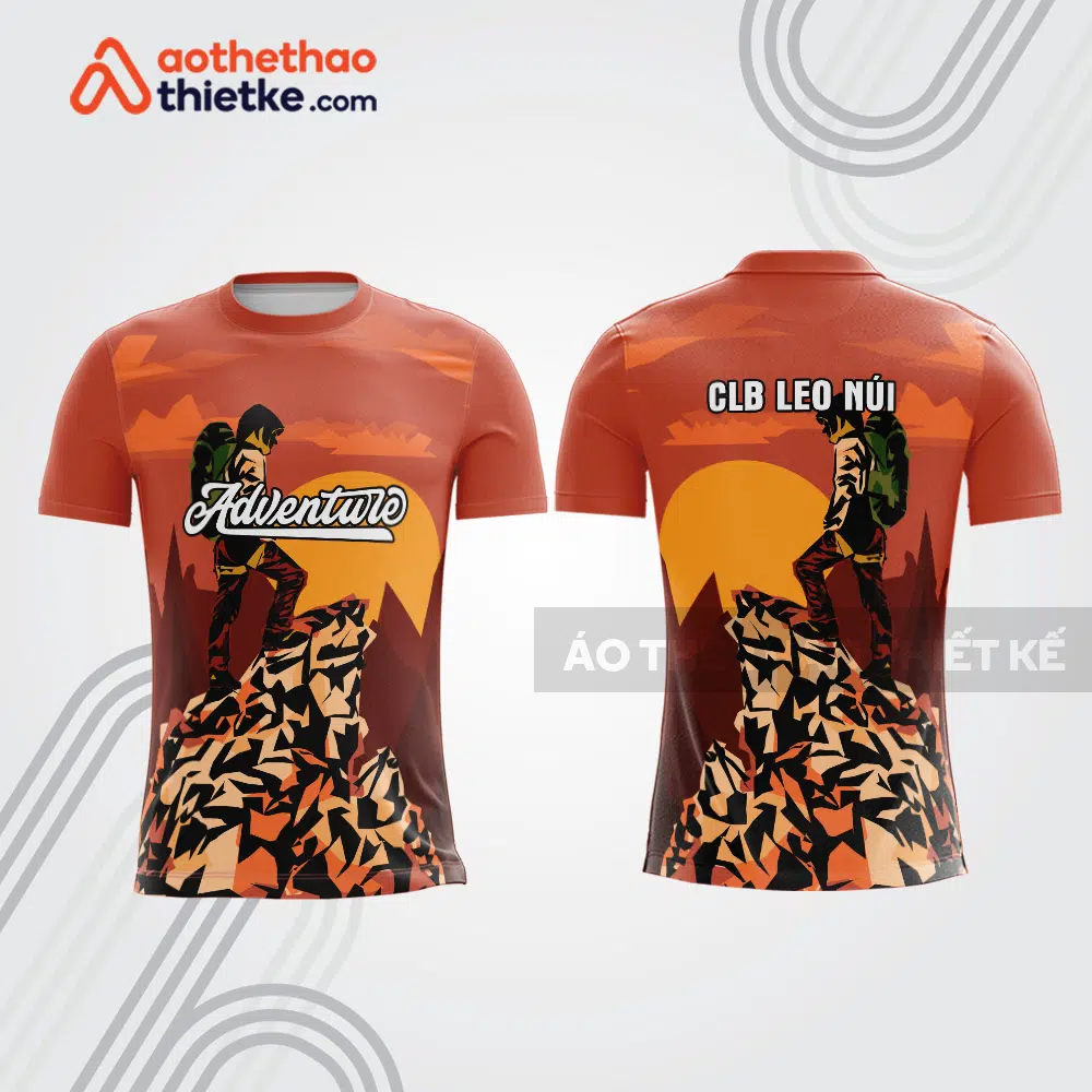 Mẫu thiết kế áo thể thao cổ tròn leo núi & dã ngoại đẹp lnb187