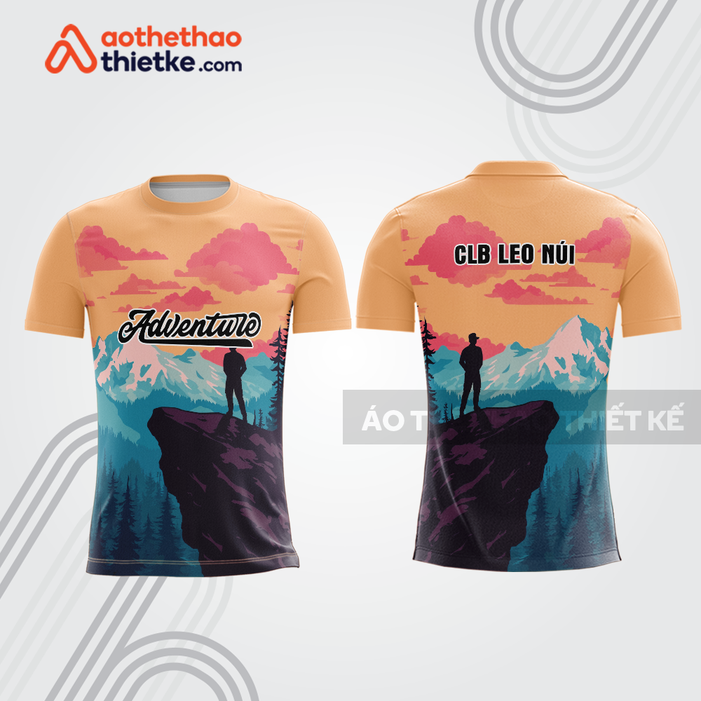 Mẫu thiết kế áo thể thao cổ tròn leo núi & dã ngoại đẹp lnb192