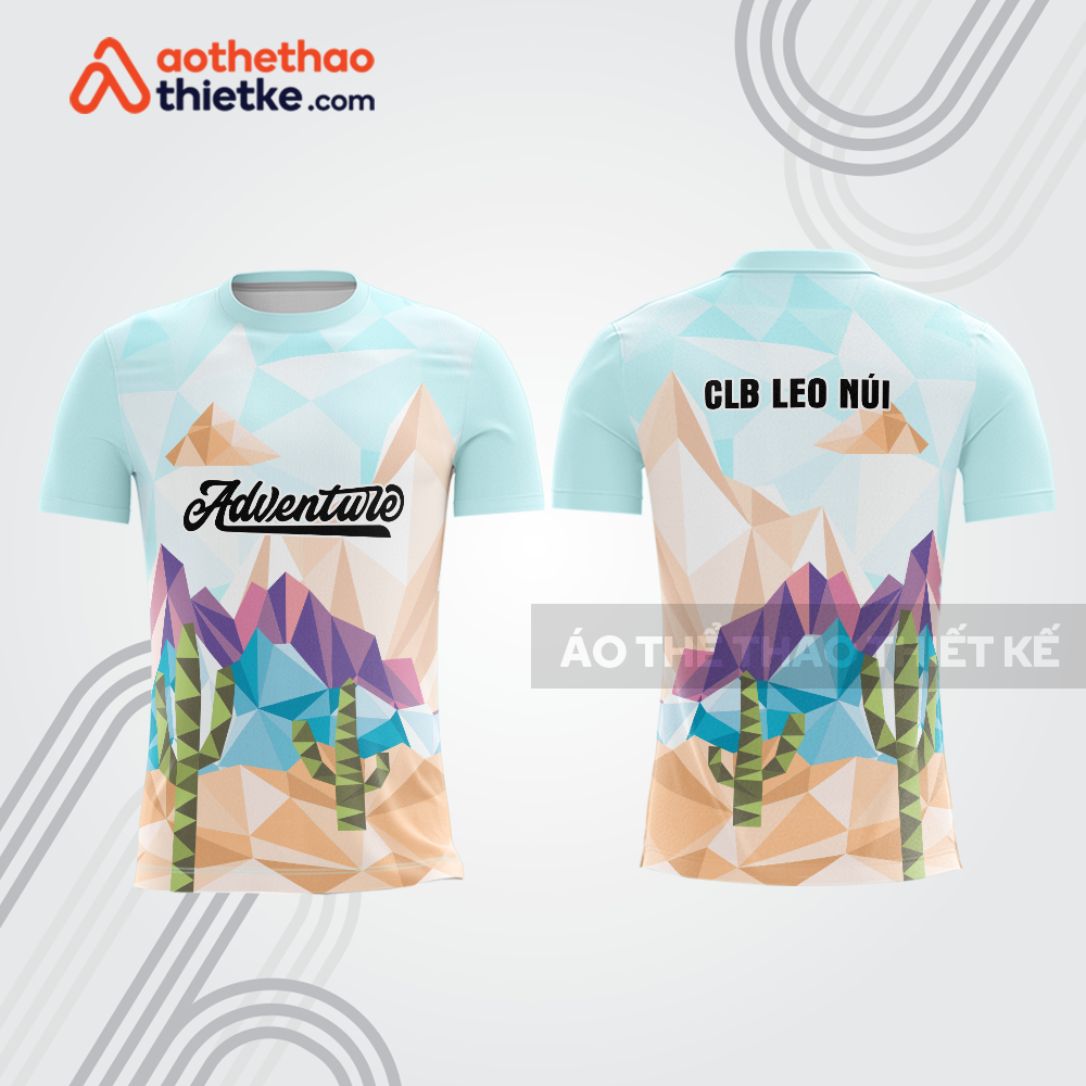 Mẫu thiết kế áo thể thao cổ tròn leo núi & dã ngoại đẹp lnb244