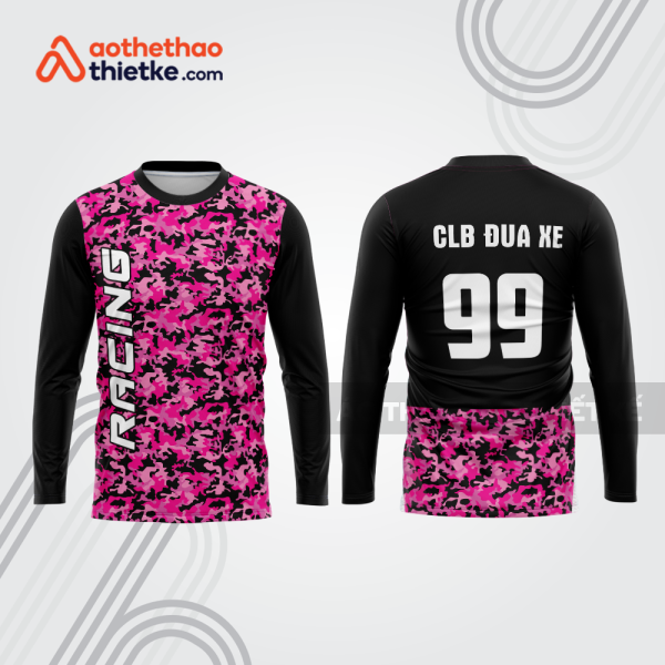 Mẫu thiết kế áo đồng phục dài tay đội đua xe mô tô & ô tô đẹp mtb1