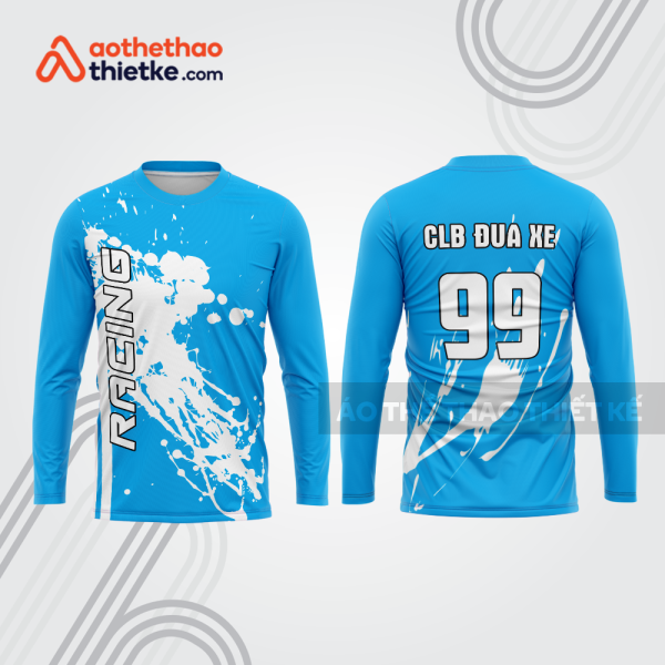 Mẫu thiết kế áo đồng phục dài tay đội đua xe mô tô & ô tô đẹp mtb10