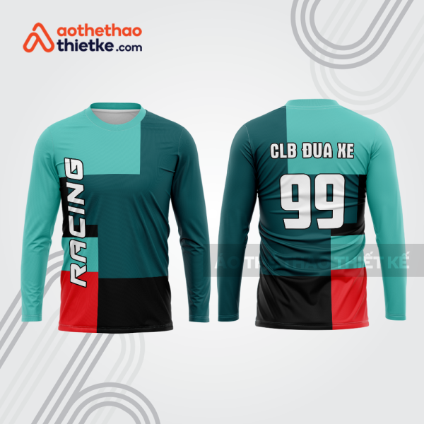 Mẫu thiết kế áo đồng phục dài tay đội đua xe mô tô & ô tô đẹp mtb105