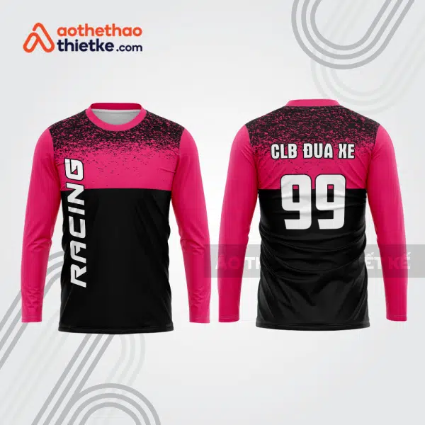 Mẫu thiết kế áo đồng phục dài tay đội đua xe mô tô & ô tô đẹp mtb109