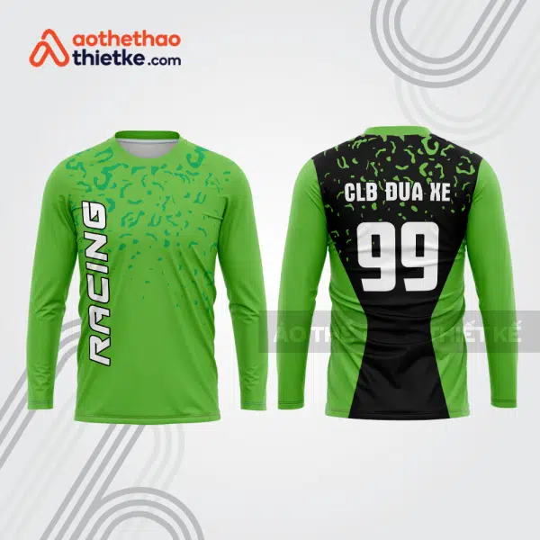 Mẫu thiết kế áo đồng phục dài tay đội đua xe mô tô & ô tô đẹp mtb11